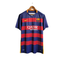 Camisa Retro Barcelona I Home Nike 2015/16 Masculino Azul e Grená 15/16